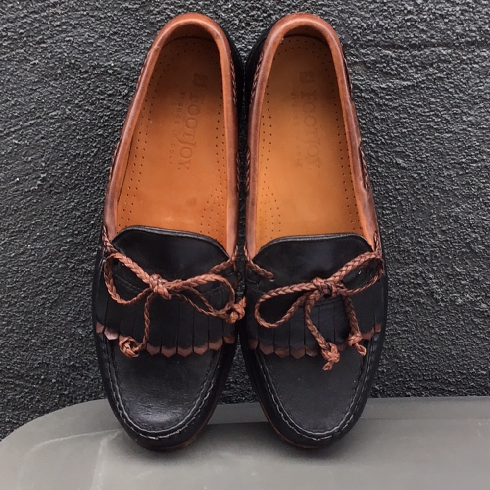 FootJoy made in the USA 9/D leather loafers used conditions - Picture 3 of 12